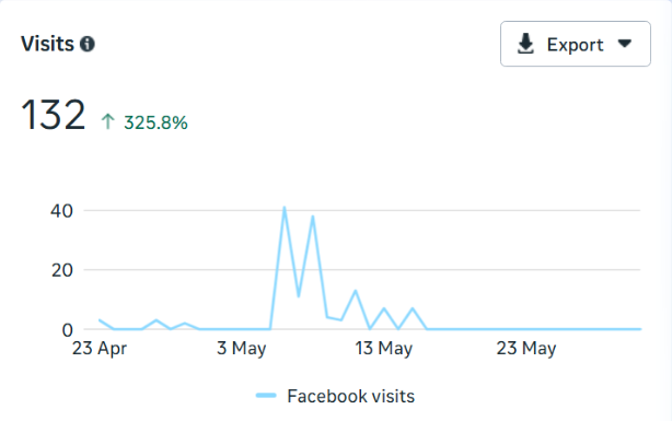 Campaign visits chart
